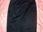PERSONA fekete magasitott derekú midi szoknya db:76-84 cm