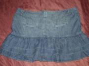3 fodros mini farmerszoknya db: 96 cm hossza 38 cm 14-s Mini Skirt