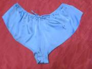 kék selyem hálónadrág 36-38-s db:64-96 cm Primark