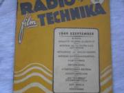 RÁDIÓ ÉS FILMTECHNIKA 1949  K