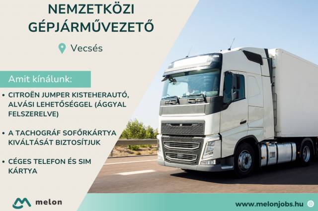 Nemzetközi gépjárművezetőt keresünk (B kategóriás jogosítvánnyal) - Kép