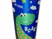 Dinoszauruszos műanyag pohár 340 ml