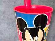 Mickey egér szívószálas műanyag pohár fiúknak 260 ml