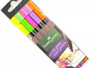 Faber-castell neon filctoll készlet – 5 vékony hegyű, ergonomikus fogású toll