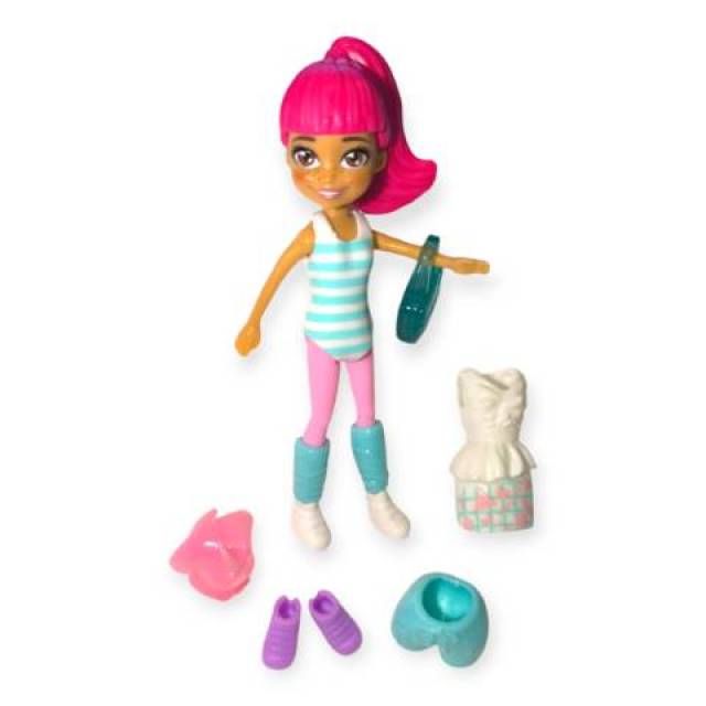 Polly Pocket sportos baba szett – Mattel öltöztetős játék - Kép