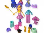 Polly Pocket baba – Halloween jelmez divatcsomag uszkárral és kiegészítőkkel, 7,6 cm