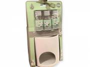 Jázminfény kerámia illatpárologtató szett fekete-fehér mintával