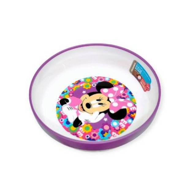 Minnie Mouse Minnie egér műanyag gyerek tál csúszásgátlóval 14,5 cm - Kép