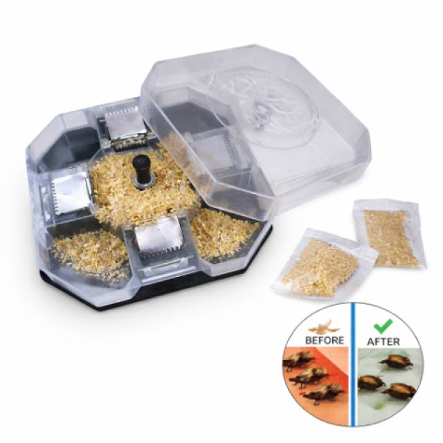 Csótány csapda csalival több bejárattal 13,5 cm - Kép