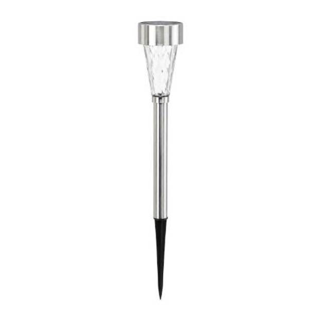 Napelemes kerti lámpa ezüst színben 31 cm - Kép