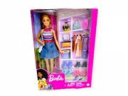 Barbie baba divatkiegészítőkkel – Mattel, lányoknak 3+ év