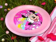 Újrafelhasználható rózsaszín Minnie party tányér 21 cm