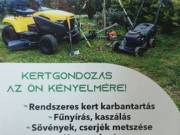 Fűnyírás, kertfenntartás