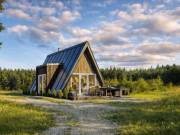 Moduláris építő rendszer A-Frame moduláris házak