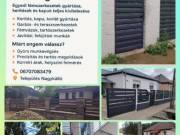 Kerítések, korlátok, tárololók készítése