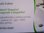 Duguláselhárítás, csőtörés javítás 