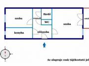 Eladó 54 nm2 2 szobás erkélyes, 2. emeleti panel lakás