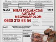 Autó felvásárlás 06303186354