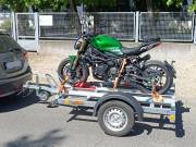 Motorszállító utánfutó bérlés Budapest