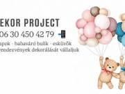 Decor Project – Rendezvénydekoráció | Szülinap, Esküvő, Lánykérés, Babaváró